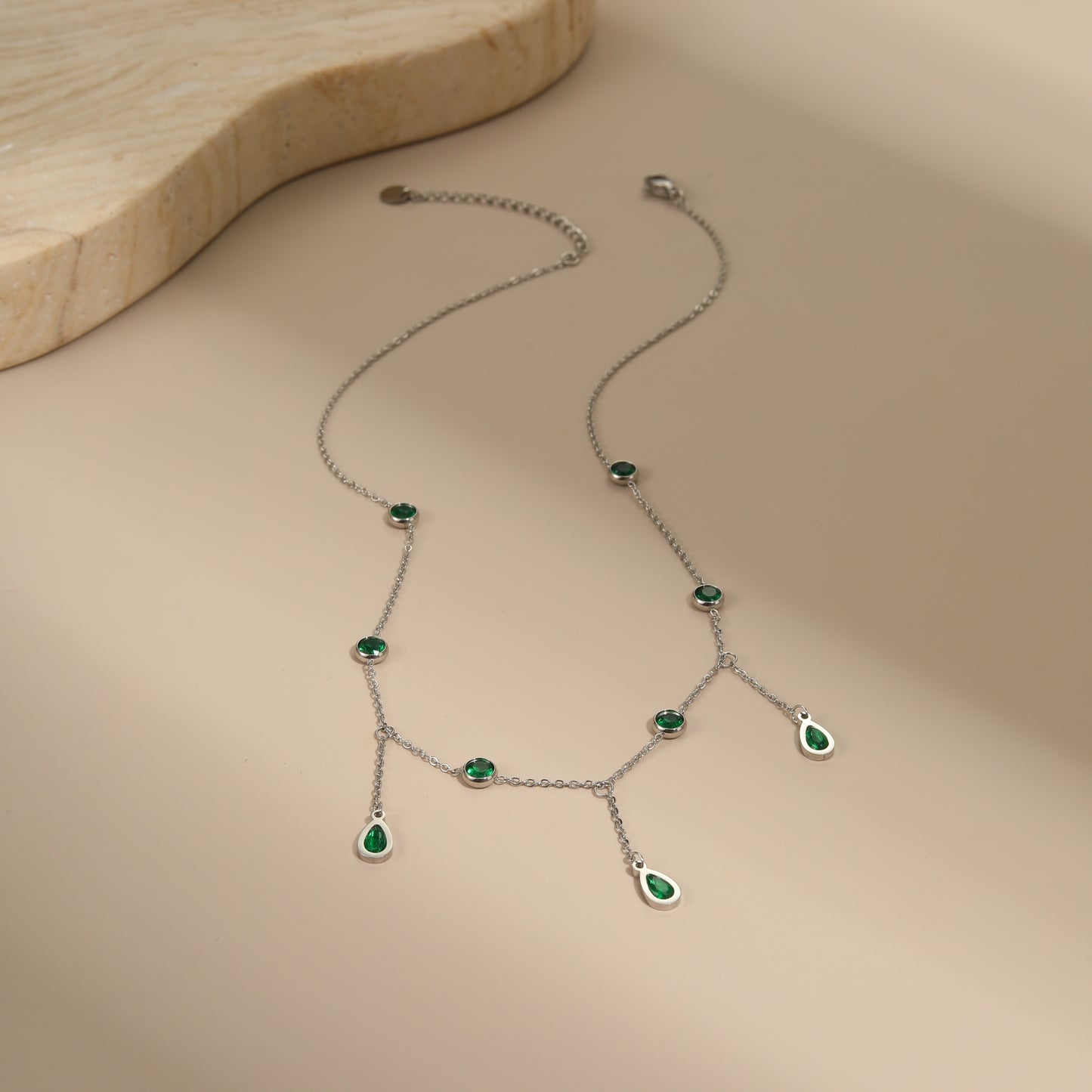 Emerald Whisper Necklace