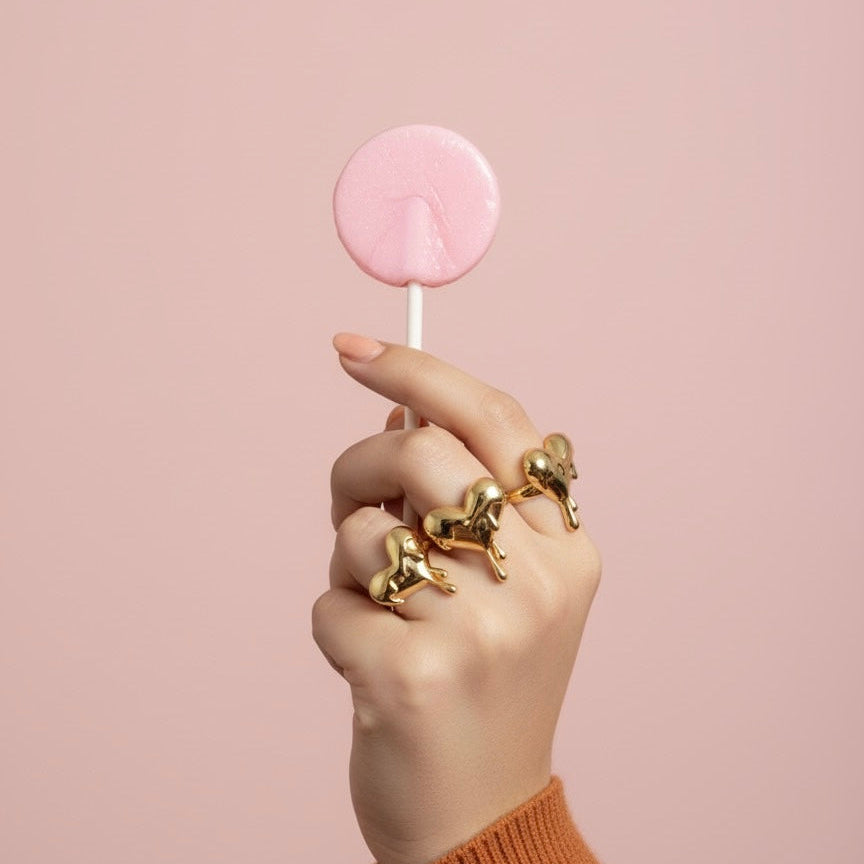 Melted Heart Ring