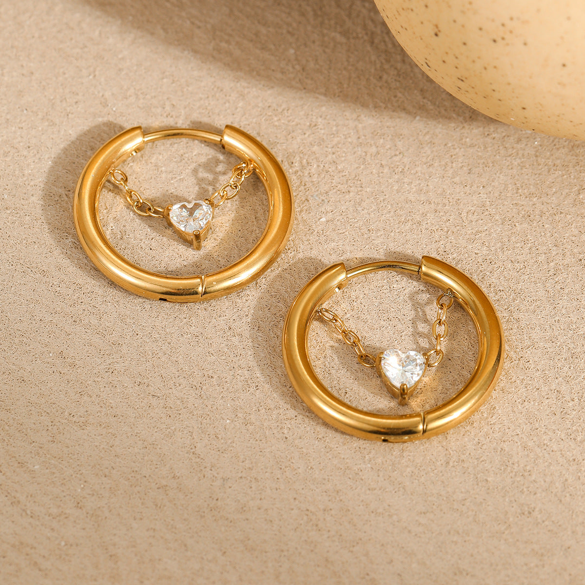 North Star Hoop Earrings