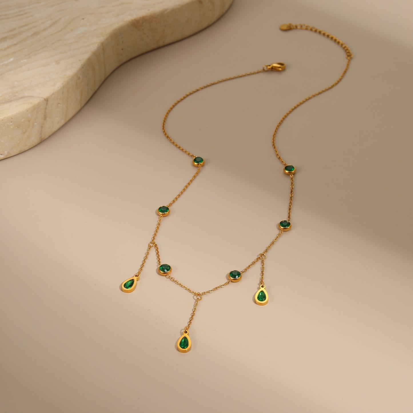 Emerald Whisper Necklace