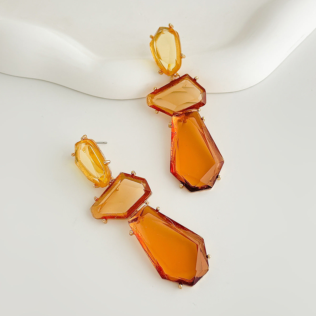 Amber Royale Statement Earrings