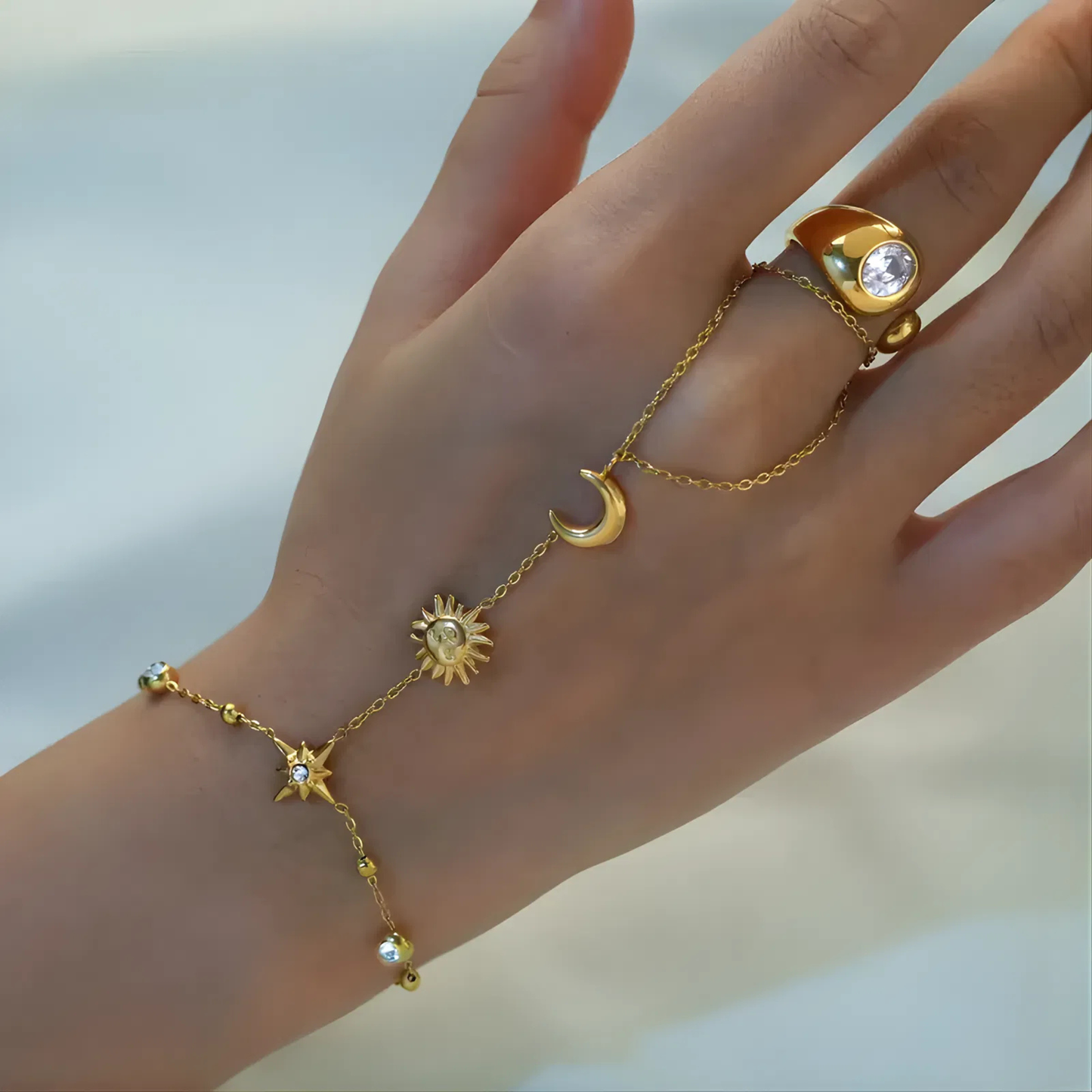 Luna Sol Hand Jewel