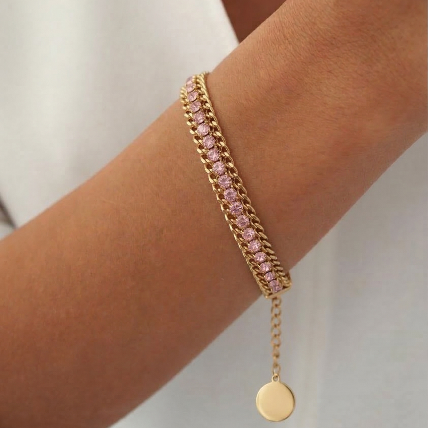 Rosé Tennis Bracelet