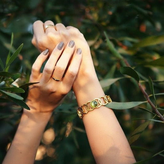 Loop Green Stone Kada