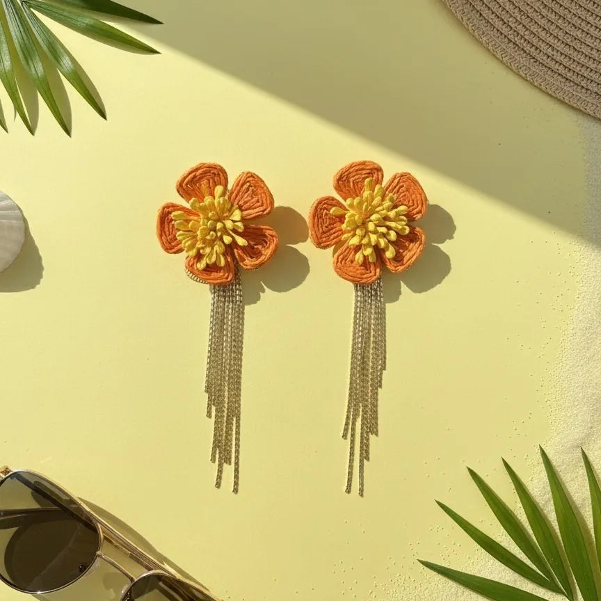 Handmade Flower Earrings